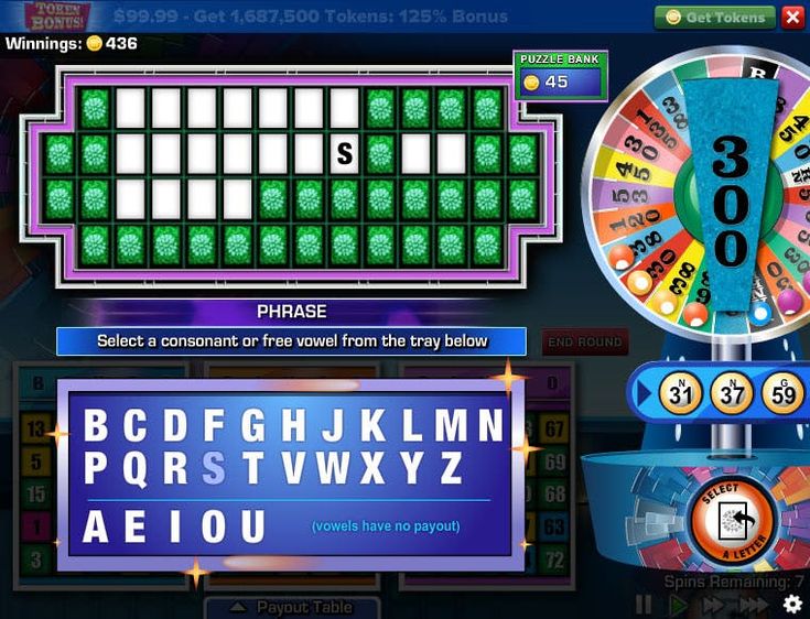 Wheel of fortune bingo game free download